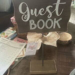 Guest book sign